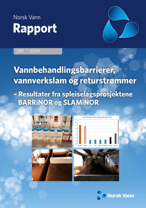 A 289 Vannbehandlingsbarrierer, vannverkslam og returstrømmer - Resultater fra spleiselagsprosjektene BARRiNOR og SLAMiNOR (kun digital)